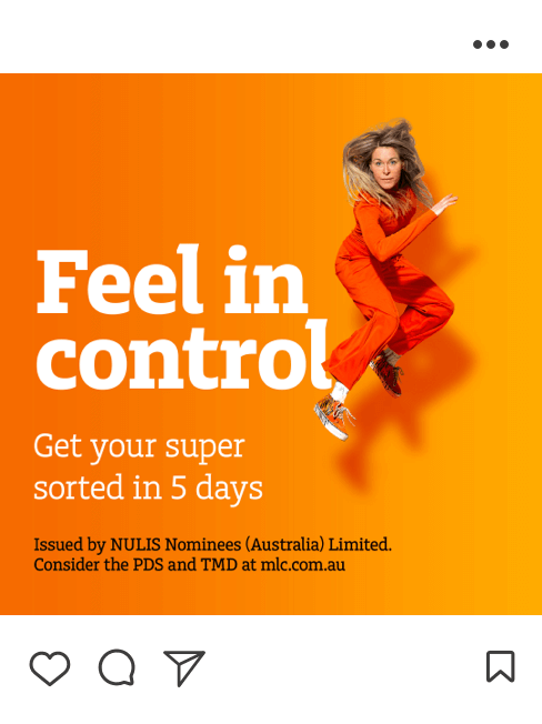 Social post - Feel in control